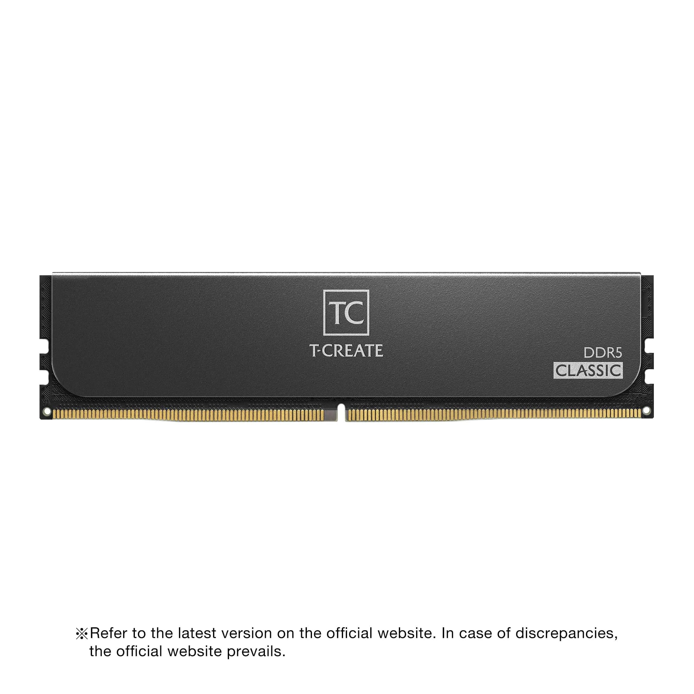TEAMGROUP T-Create Classic 10L DDR5 64GB Kit (2 x 32GB) 5600MHz CL46 Desktop Memory Module Ram | 10-Layer PCB for Stable Performance - view 6