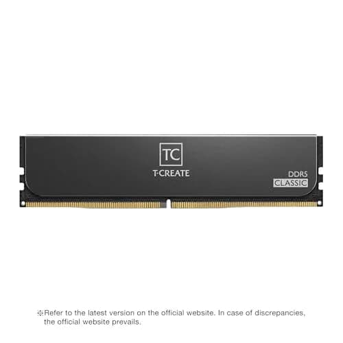 TEAMGROUP T-Create Classic 10L DDR5 64GB Kit (2 x 32GB) 5600MHz CL46 Desktop Memory Module Ram | 10-Layer PCB for Stable Performance thumbnail 6