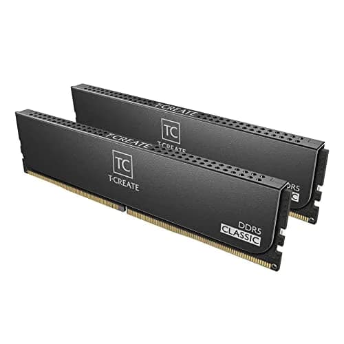 TEAMGROUP T-Create Classic 10L DDR5 64GB Kit (2 x 32GB) 5600MHz CL46 Desktop Memory Module Ram | 10-Layer PCB for Stable Performance thumbnail 1