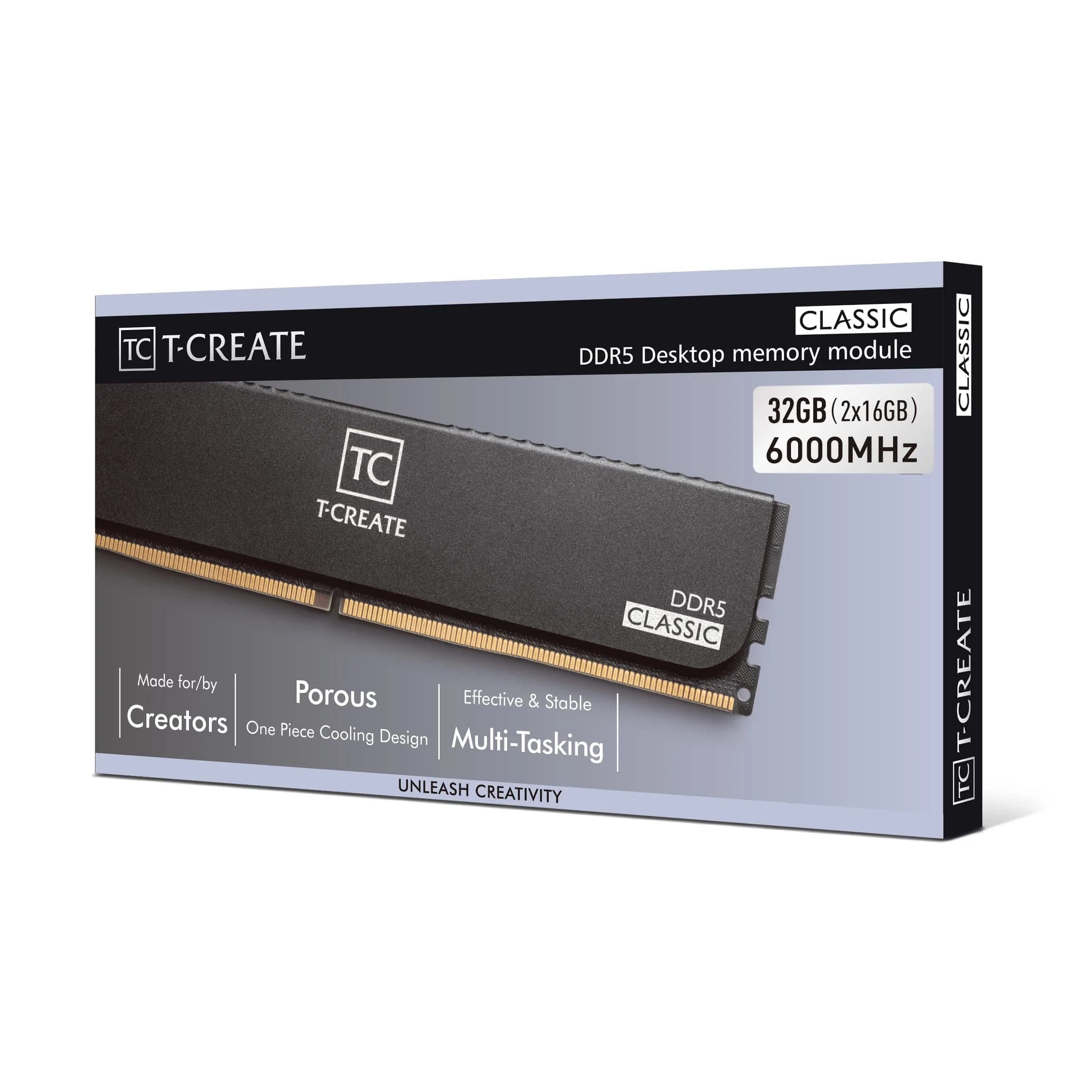 TEAMGROUP T-Create Classic 10L DDR5 32GB Kit (2 x 16GB) 6000MHz CL48 UDIMM | Intel XMP 3.0 & AMD EXPO Compatible - view 7
