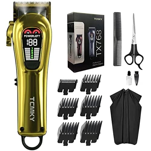 TCMKY Hair Clipper for Men Rechargeable & Corded | Powerful Steel Blade, LED Display, Low Noise (70-120 chars) thumbnail 1