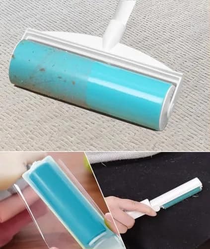 CALMTEE Reusable Lint Roller with Extendable Handle & 4-Piece Value Set | 8-Inch Jumbo, 1 Refill, 2 Mini Washable Pet Hair Remover thumbnail 4