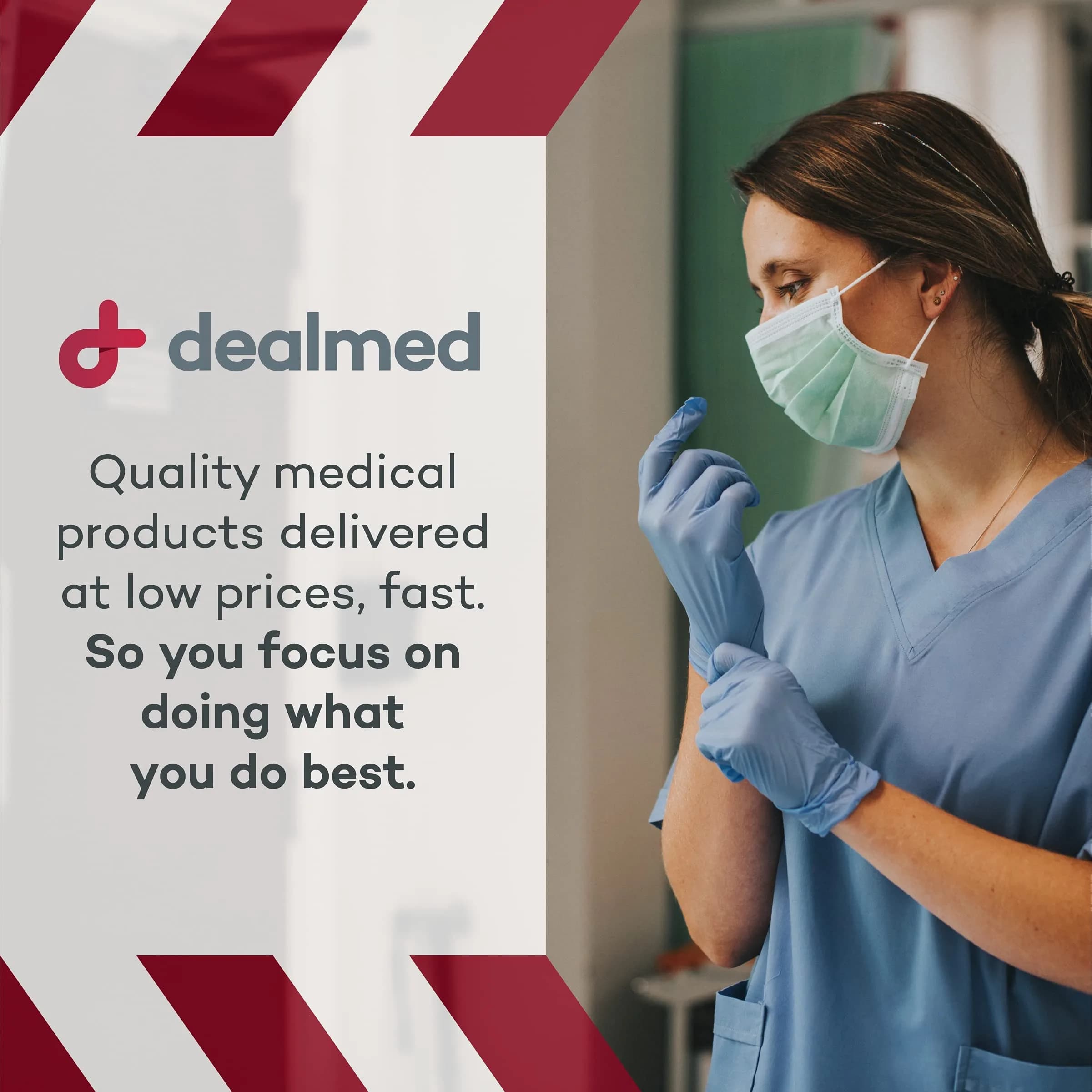 Dealmed X-Large Purple Nitrile Gloves (180 Count Per Box, 84 Cases) | Professional Healthcare Grade - view 7