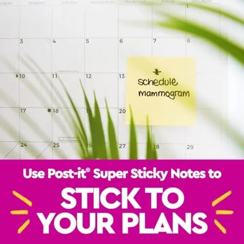 Post-it Super Sticky Notes 3 x 3 in Canary Yellow 5 Pads | 2X Sticking Power thumbnail 5