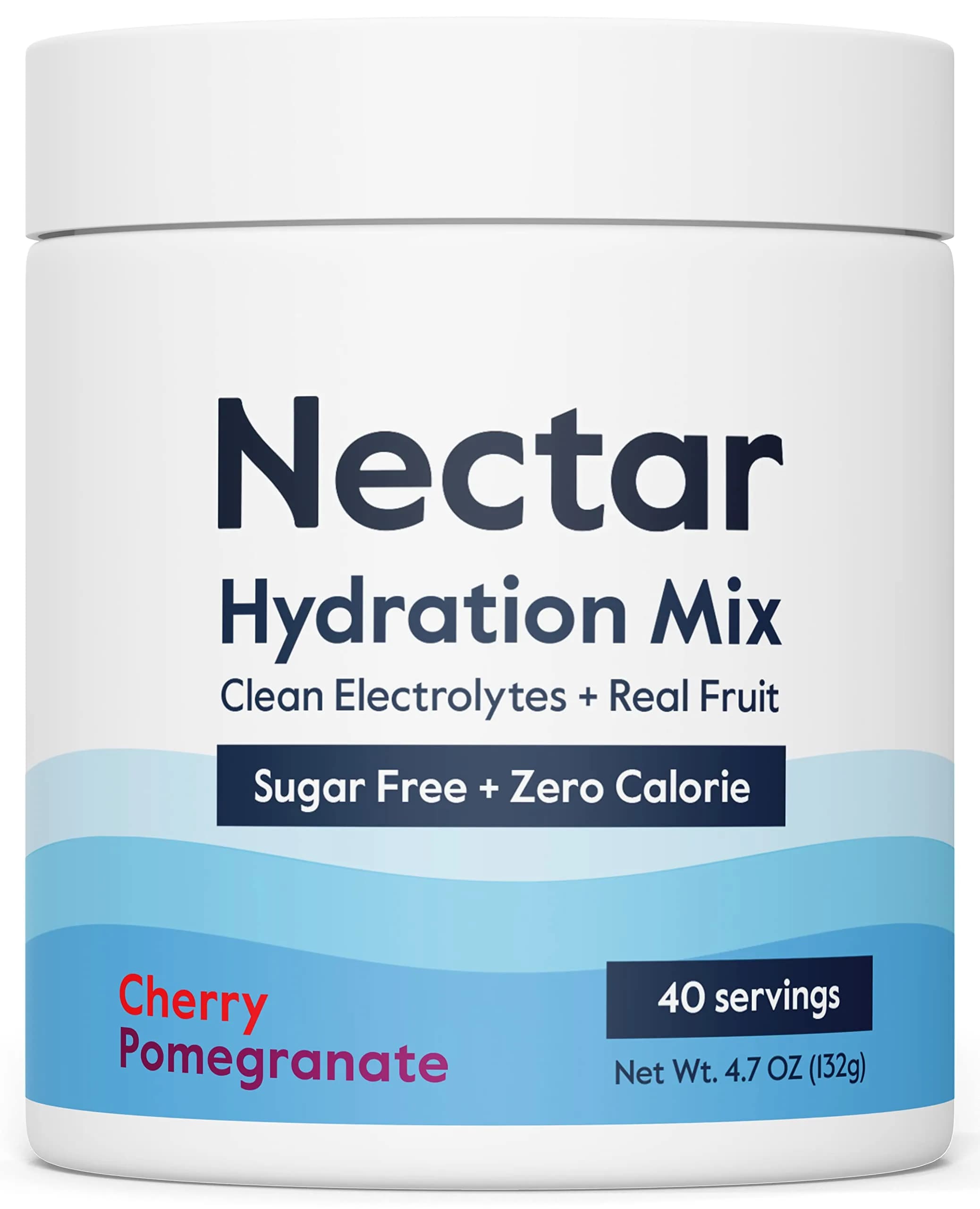 Nectar Sugar Free Electrolytes Powder Cherry Pom 40 Servings | Hydration Powder for Dehydration Relief - main product image