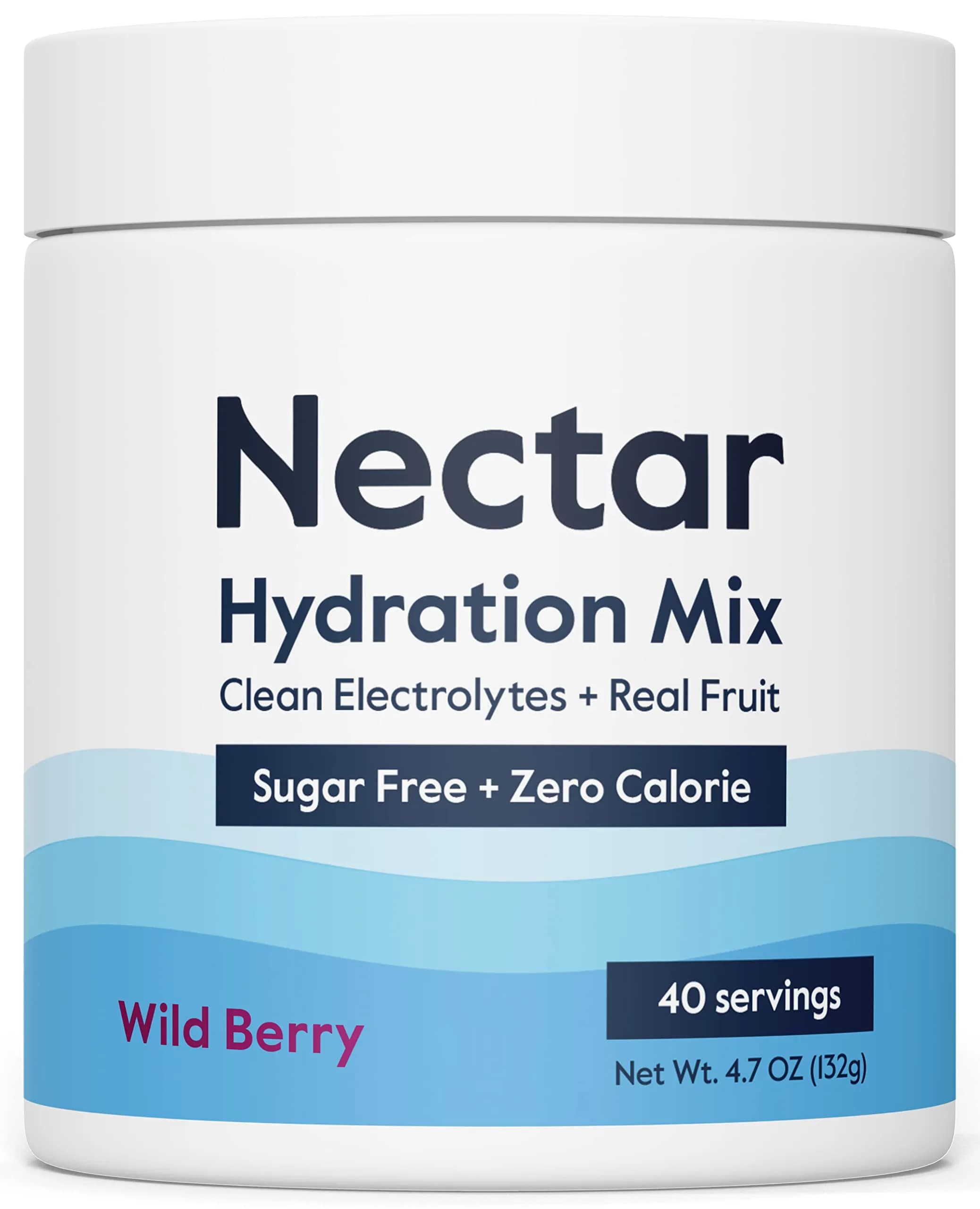 Nectar Sugar Free Electrolytes Powder Berry Flavor (40 Servings) | Rapid Hydration for All-Day Energy - main product image