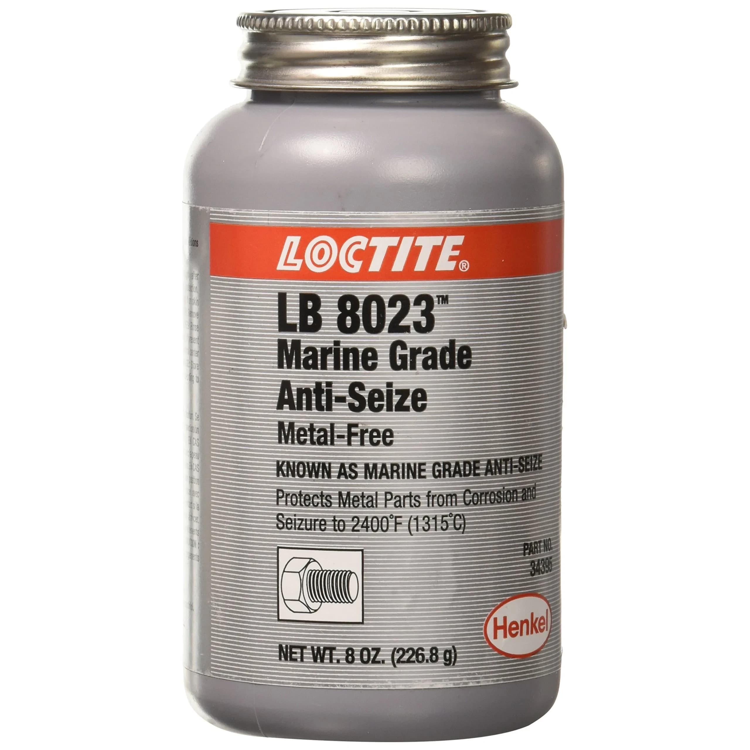 Loctite Paste Anti-Seize Lubricant 8 oz (237ml) Can | High-Temp Marine Grade for Steel Parts - main product image