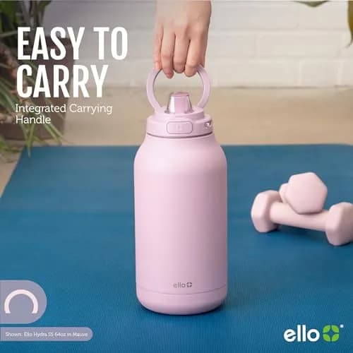 Ello Hydra 64oz Half Gallon Vacuum Insulated Stainless Steel Jug, Blue | Leakproof, Cold 40+ Hours, Easy Clean thumbnail 5