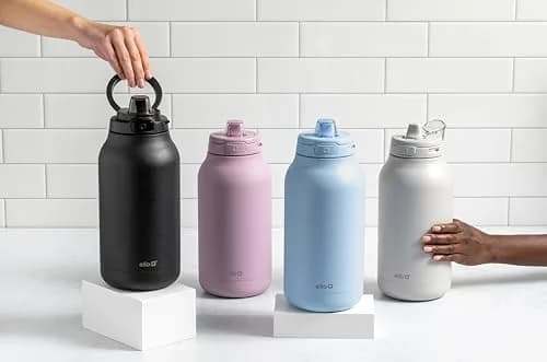 Ello Hydra 64oz Half Gallon Vacuum Insulated Stainless Steel Jug, Blue | Leakproof, Cold 40+ Hours, Easy Clean thumbnail 2