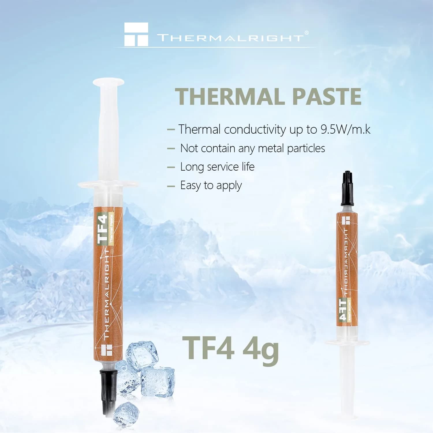 Thermalright TF4 4g Thermal Paste | 9.5W/mK High Conductivity Cooling for CPU/GPU - view 2