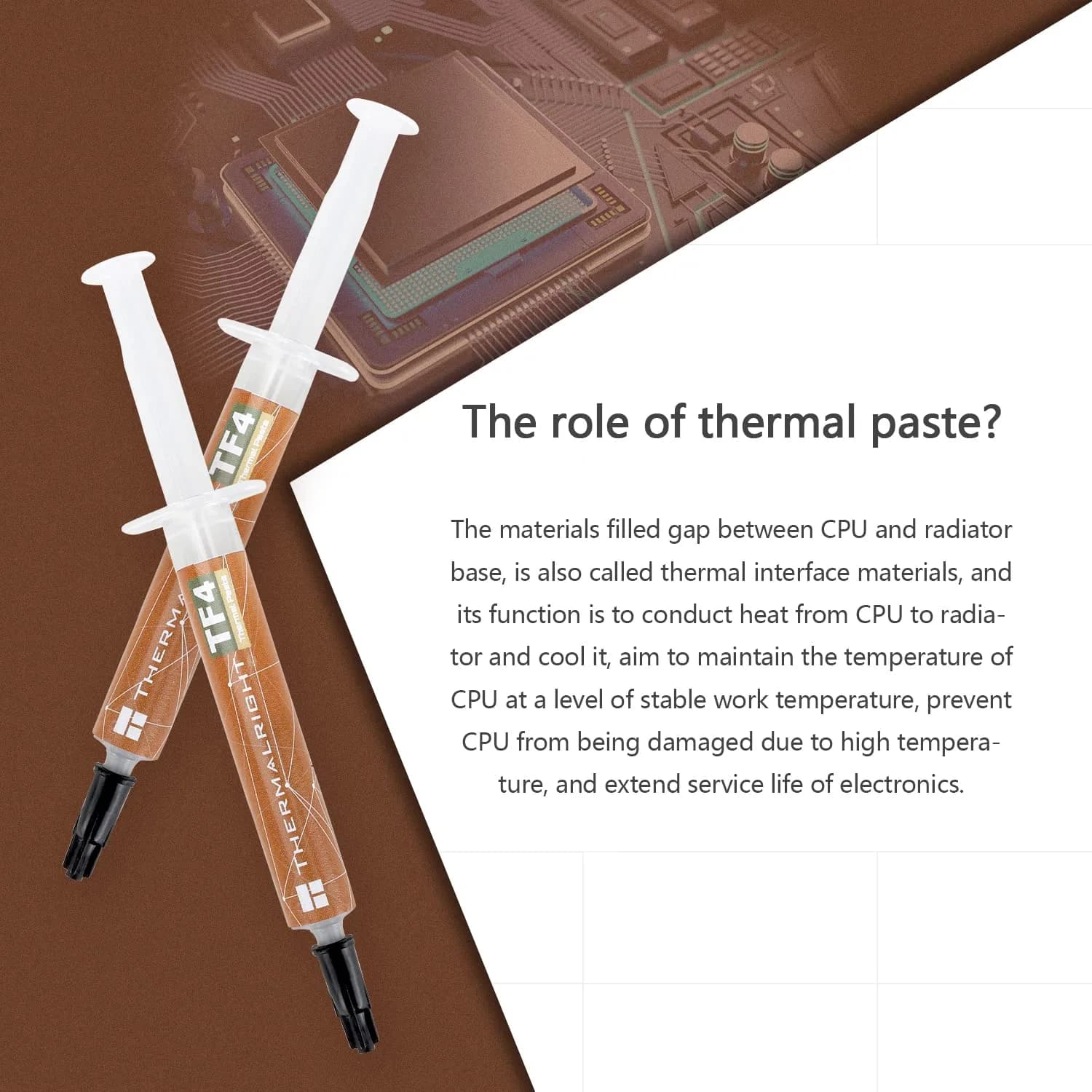 Thermalright TF4 4g Thermal Paste | 9.5W/mK High Conductivity Cooling for CPU/GPU - view 3