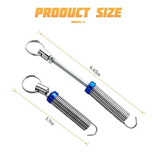AICEL Car Trunk Lid Metal Spring 2pcs Adjustable Stainless Steel | Universal Auto Lift Support (70-120 chars) thumbnail 2
