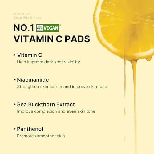 medicube Deep Vita C Toner Pads 70 Count (2.27 kg) | Vitamin Water for Uneven Skin Tone thumbnail 3