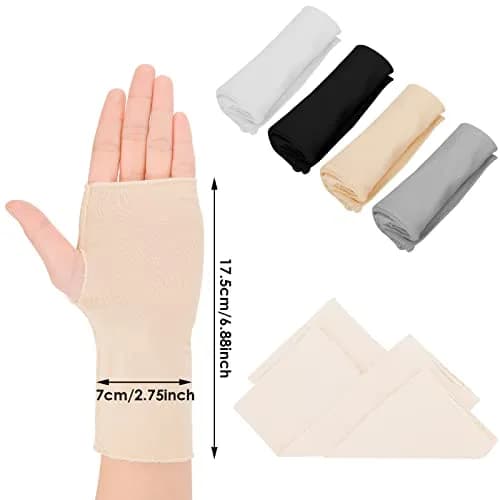 Yolev Women's UV Sun Protection Fingerless Gloves 17.5cm | Breathable Modal Cotton for Summer Outdoor Activities thumbnail 2