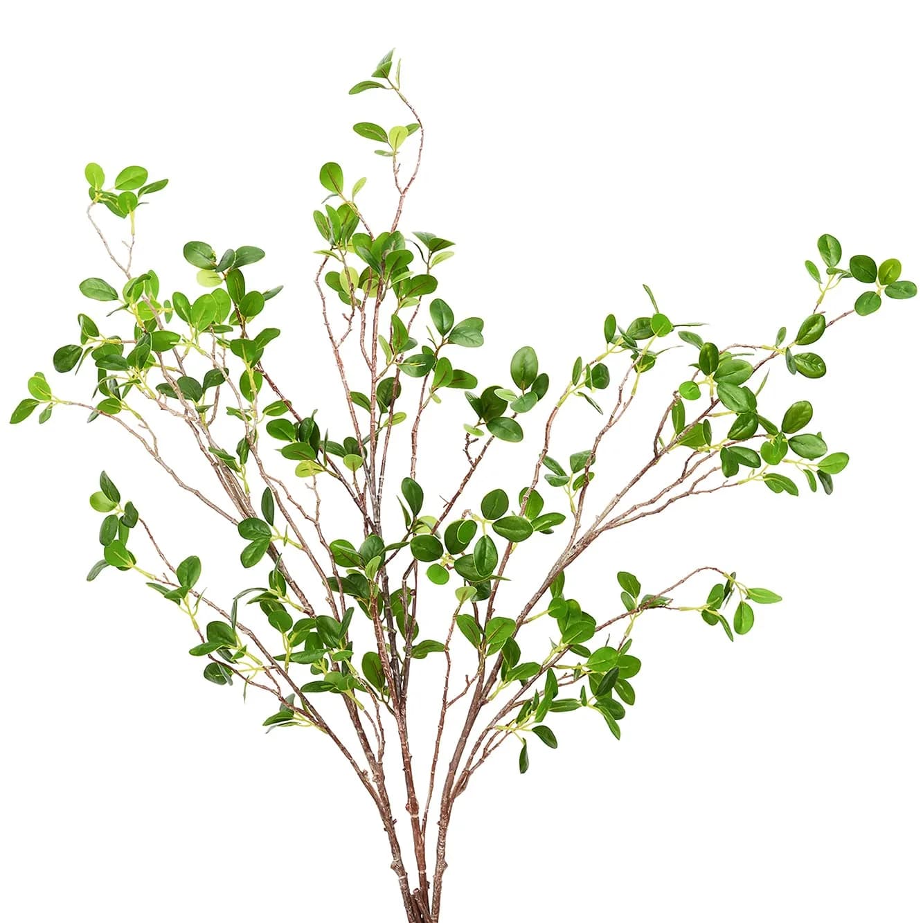 SzJias Green Artificial Plant Stems for Vase - 109.98 cm (43.3 inches) Tall - Set of 3 | Realistic Faux Silk Greenery Branches - main product image