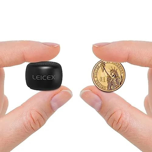 LEICEX Mini Bluetooth Speaker, Tiny Portable Bluetooth 5.0 Speaker with Lanyard | 21g (0.74 oz) - main product image