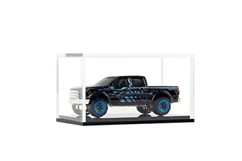 Qinry Clear Acrylic Hot Wheels Display Case 2 Pack | UV Protect Storage for 1/64 Scale Toy Cars thumbnail 4