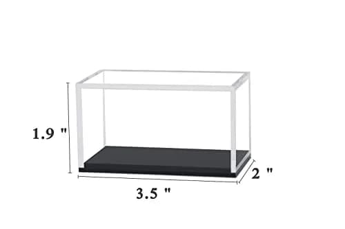 Qinry Clear Acrylic Hot Wheels Display Case 2 Pack | UV Protect Storage for 1/64 Scale Toy Cars thumbnail 2
