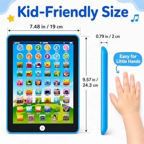 STOULKD Toddler Learning Tablet for Ages 2-4 | Screen-Free ABC Numbers Words Music thumbnail 5