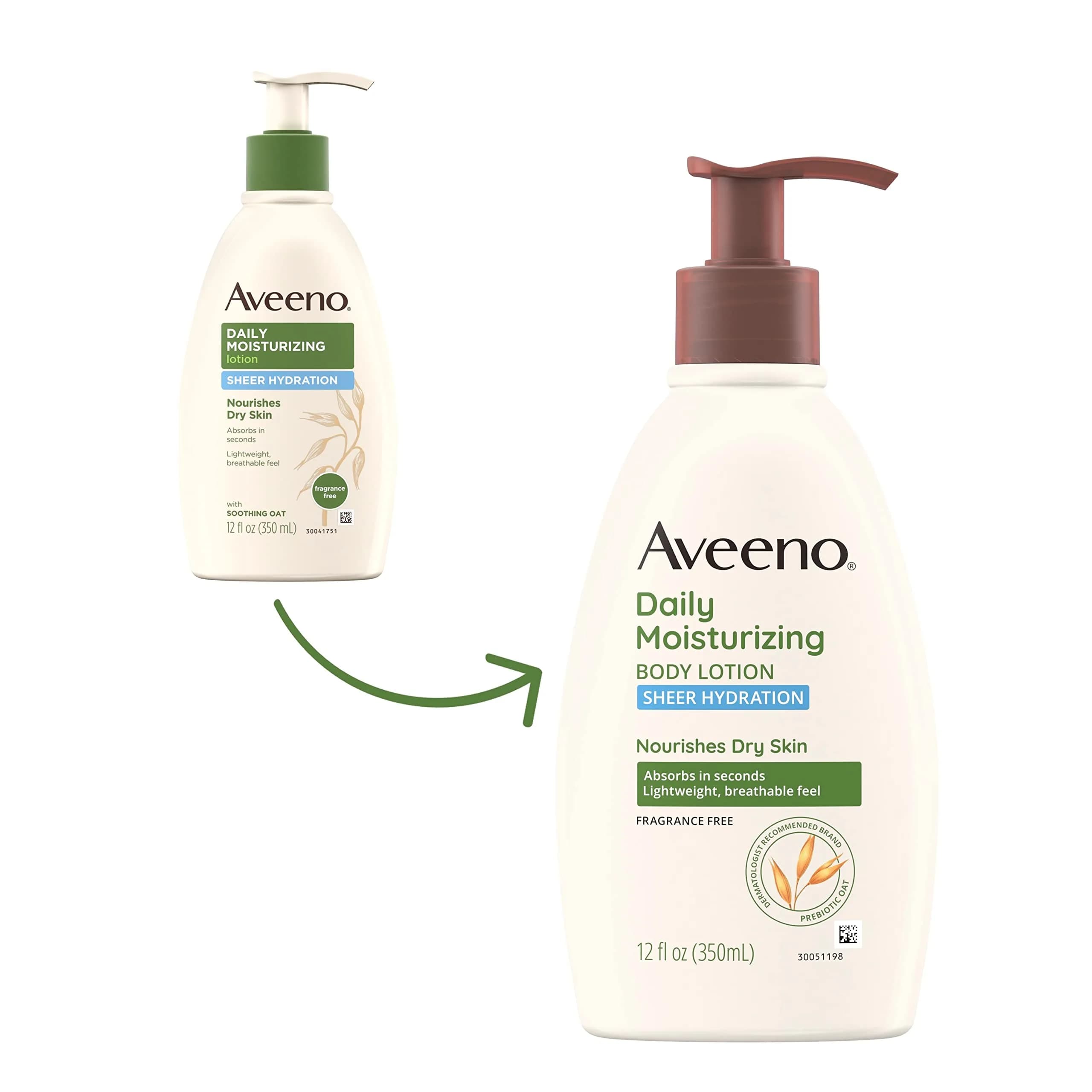 Aveeno Sheer Hydration Daily Moisturizing Lotion Fragrance-Free 710ml (24 fl. oz) | Lightweight Body Moisturizer for Dry Skin - view 2
