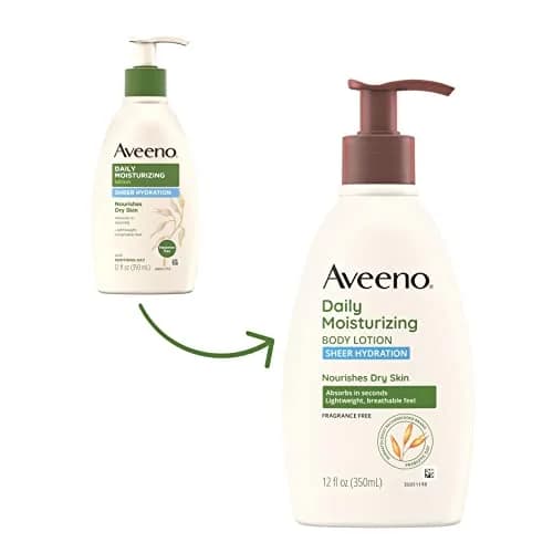 Aveeno Sheer Hydration Daily Moisturizing Lotion Fragrance-Free 710ml (24 fl. oz) | Lightweight Body Moisturizer for Dry Skin thumbnail 2