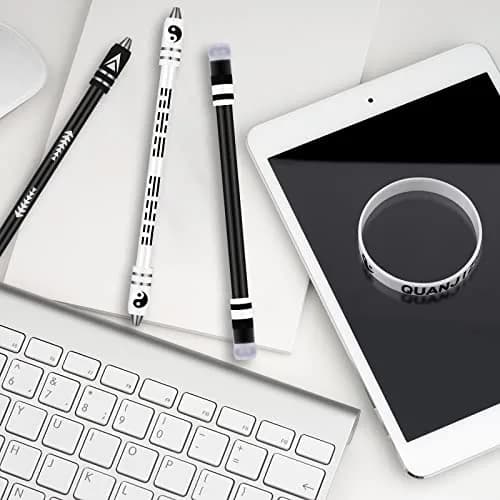 Geyee Spinning Pen with Silicone Bracelet Set | 21.5 cm (8.5 inches) Length, 4 Pens + 8 Bracelets thumbnail 5