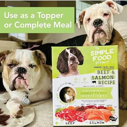 Simple Food Project - Beef & Salmon Recipe - Freeze Dried Raw Food for Dogs - 48oz | High-Quality, USA Sourced thumbnail 7