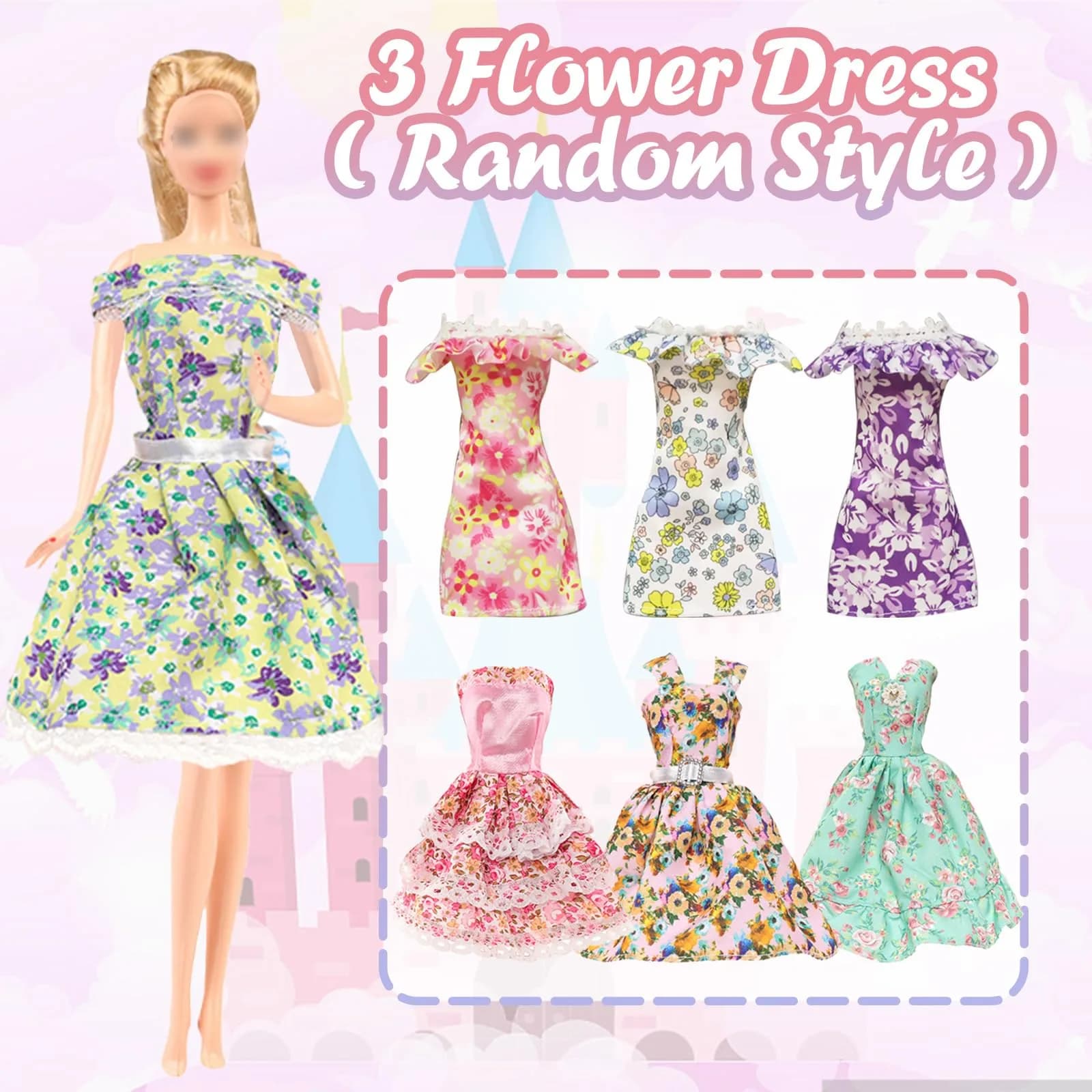 Carreuty 20-Piece Random Assorted Doll Clothes & Accessories Set for 11.5-inch Dolls - view 4