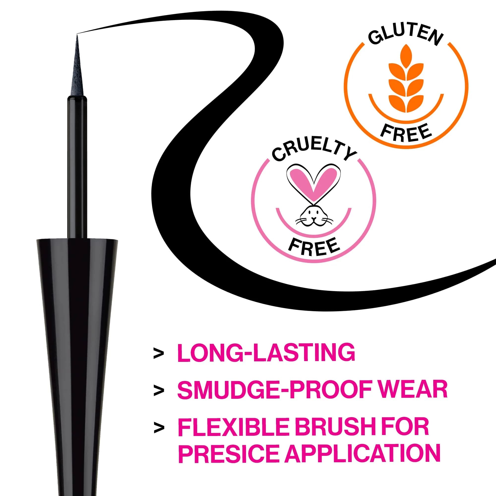 wet n wild MegaLiner Liquid Eyeliner - Black (Packaging) - Pack of 2 - view 3