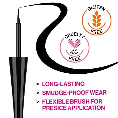 wet n wild MegaLiner Liquid Eyeliner - Black (Packaging) - Pack of 2 thumbnail 3
