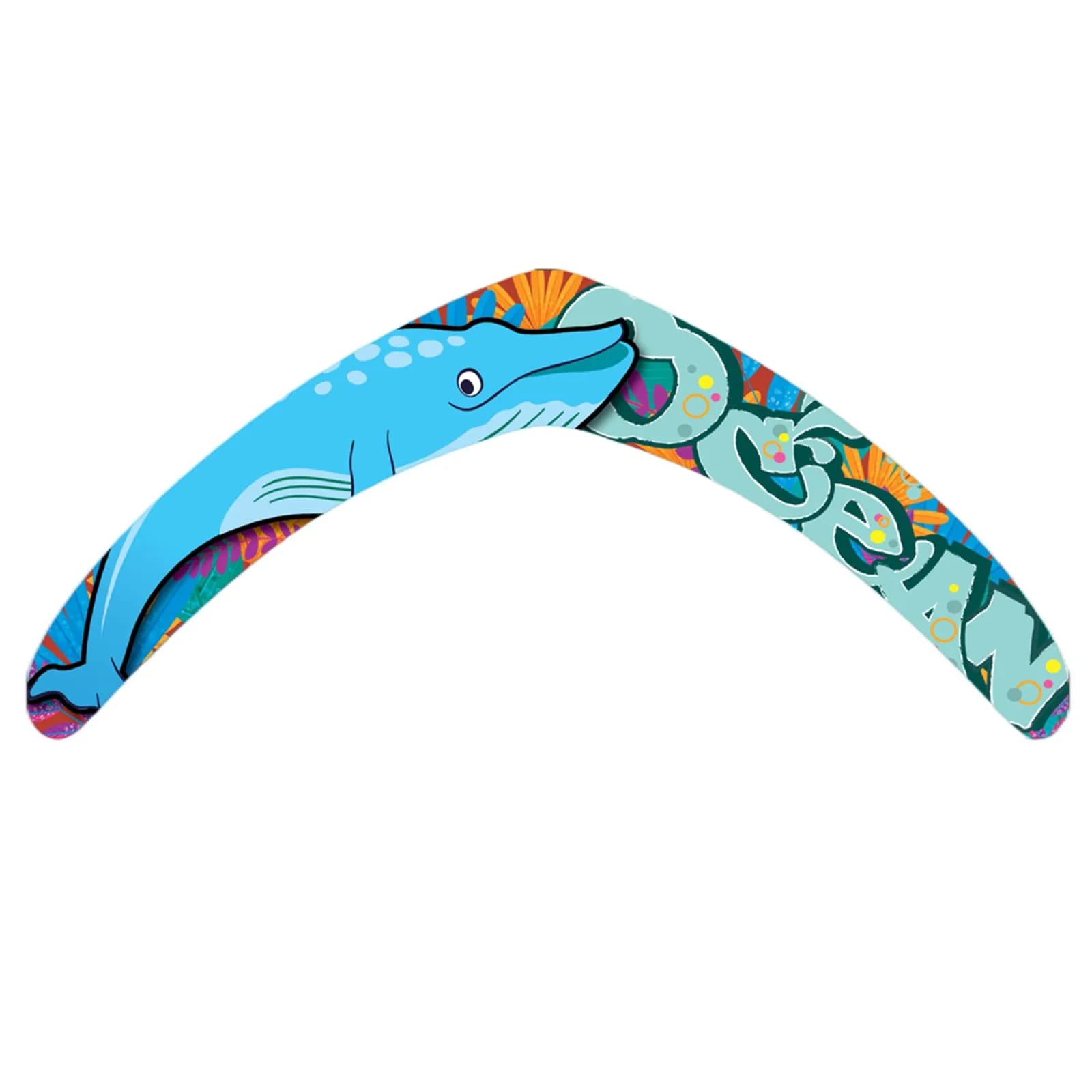 Inborntrait V-Shaped Boomerang Blue-Dolphin | Handmade Wooden Returning Boomerang for Ages 10+ & Adults - view 2