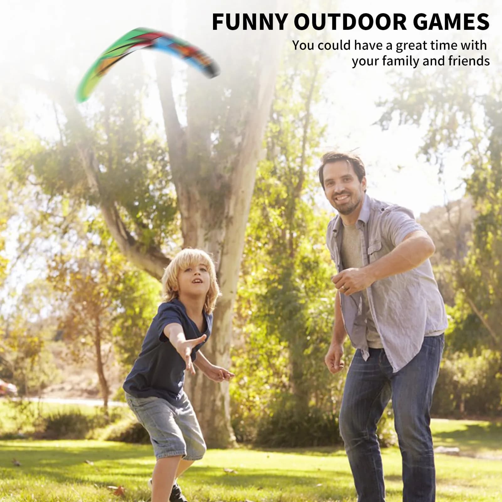 Inborntrait V-Shaped Boomerang for Kids & Adults, Soft Foam Returning Boomerang | Green-Arrow Style for Outdoor Fun - view 5