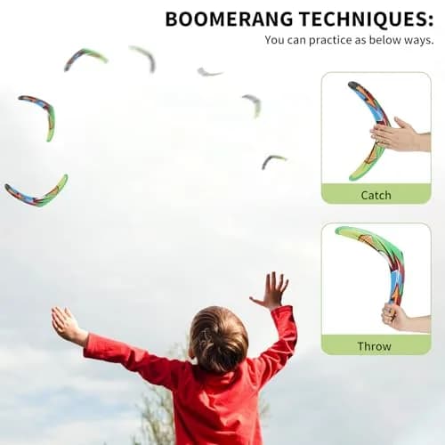 Inborntrait V-Shaped Boomerang for Kids & Adults, Soft Foam Returning Boomerang | Green-Arrow Style for Outdoor Fun thumbnail 6