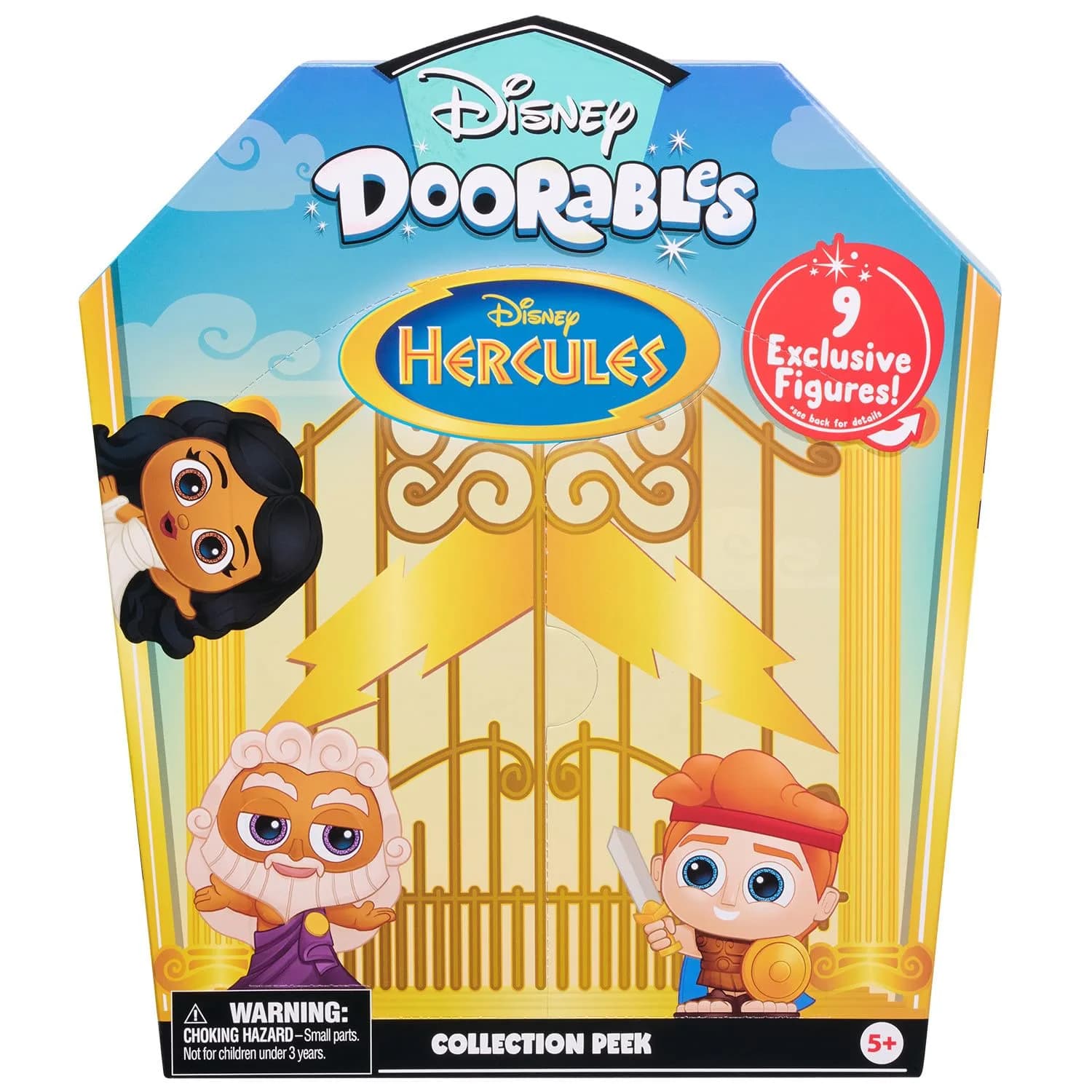 Disney Doorables Hercules Collector Pack, 9 Mini Figures | Mythic Disney Toy Set for Kids 5+