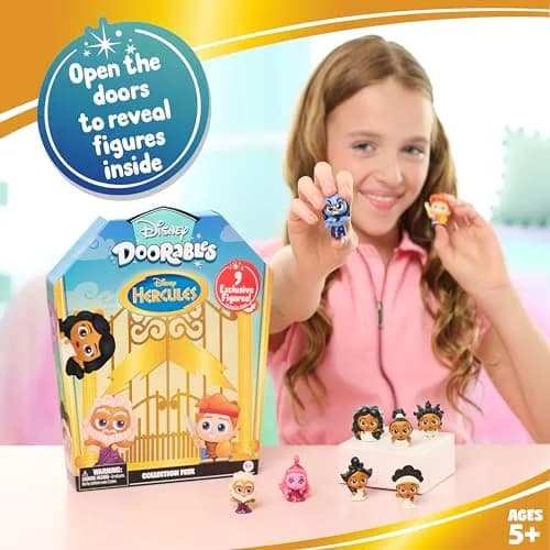 Disney Doorables Hercules Collector Pack, 9 Mini Figures | Mythic Disney Toy Set for Kids 5+ thumbnail 3
