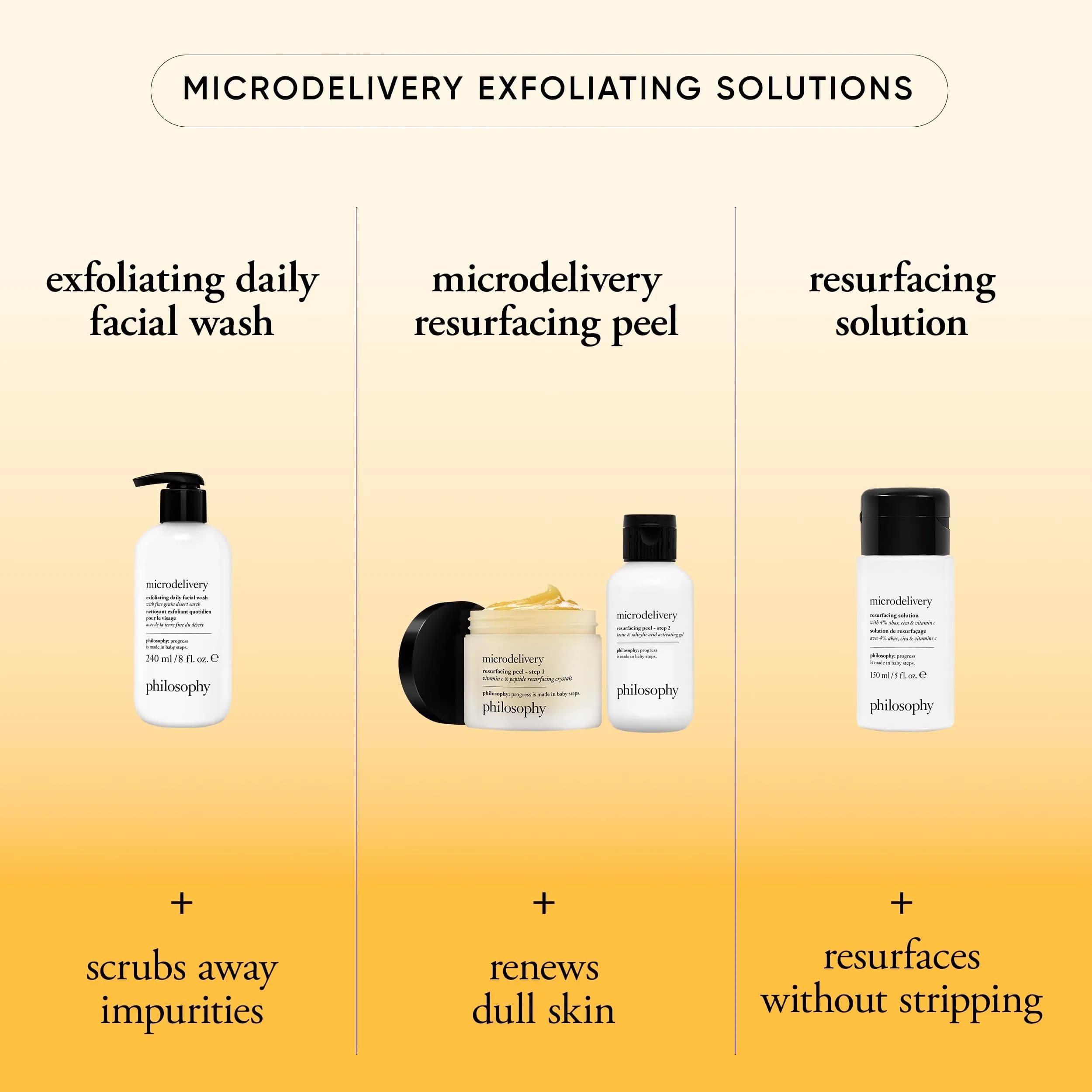 philosophy microdelivery Exfoliating Daily Facial Wash 473ml (16 Fl Oz) | Gentle Amino Acids & Desert Earth - view 5