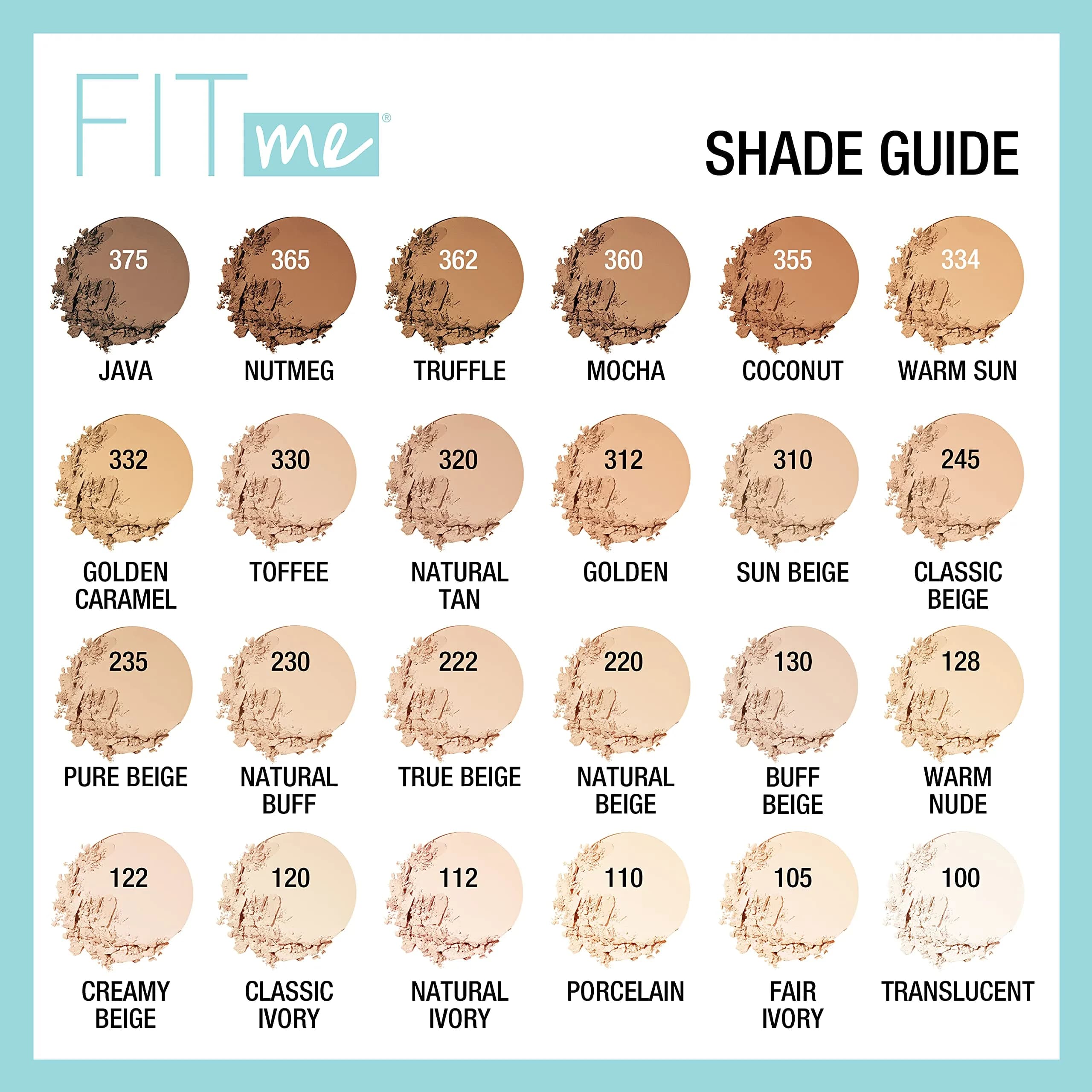 Maybelline Fit Me Matte + Poreless Pressed Face Powder Makeup, Truffle, 0.58 oz (18 g) (Pack of 2) | Controls Shine for Oily Skin - view 6