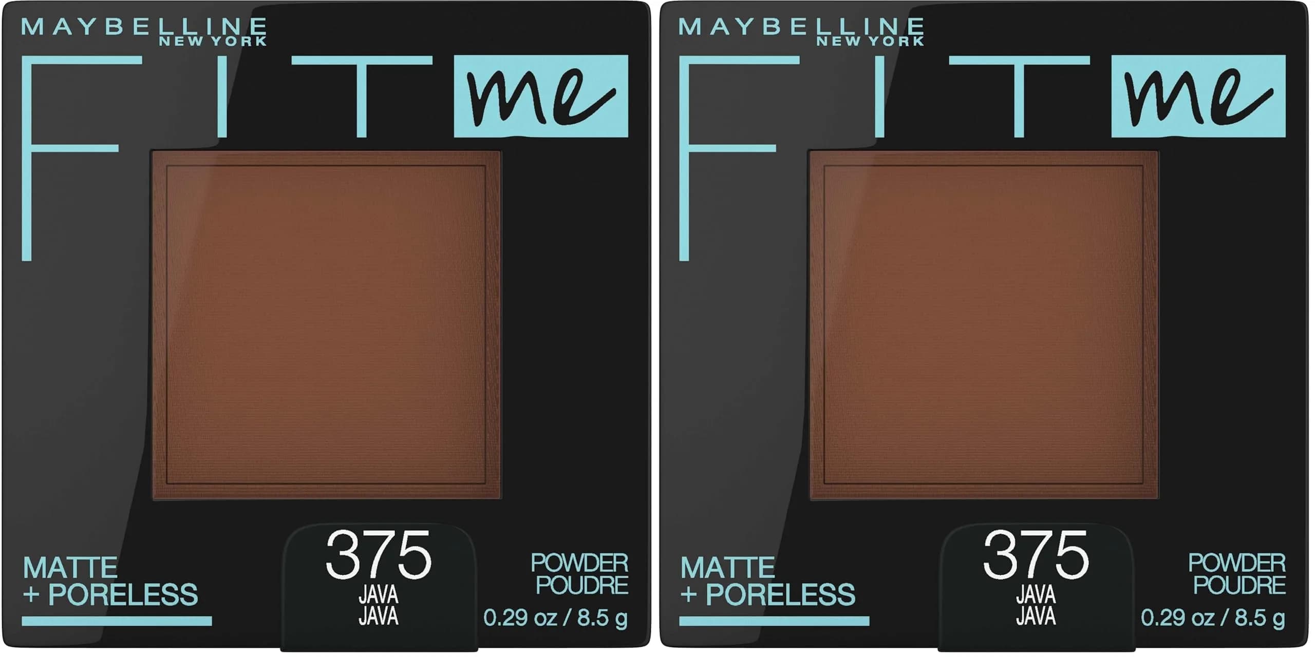 Maybelline Fit Me Matte + Poreless Pressed Powder, 375 Java (0.29 Oz) - Controls Shine for Oily Skin - main product image
