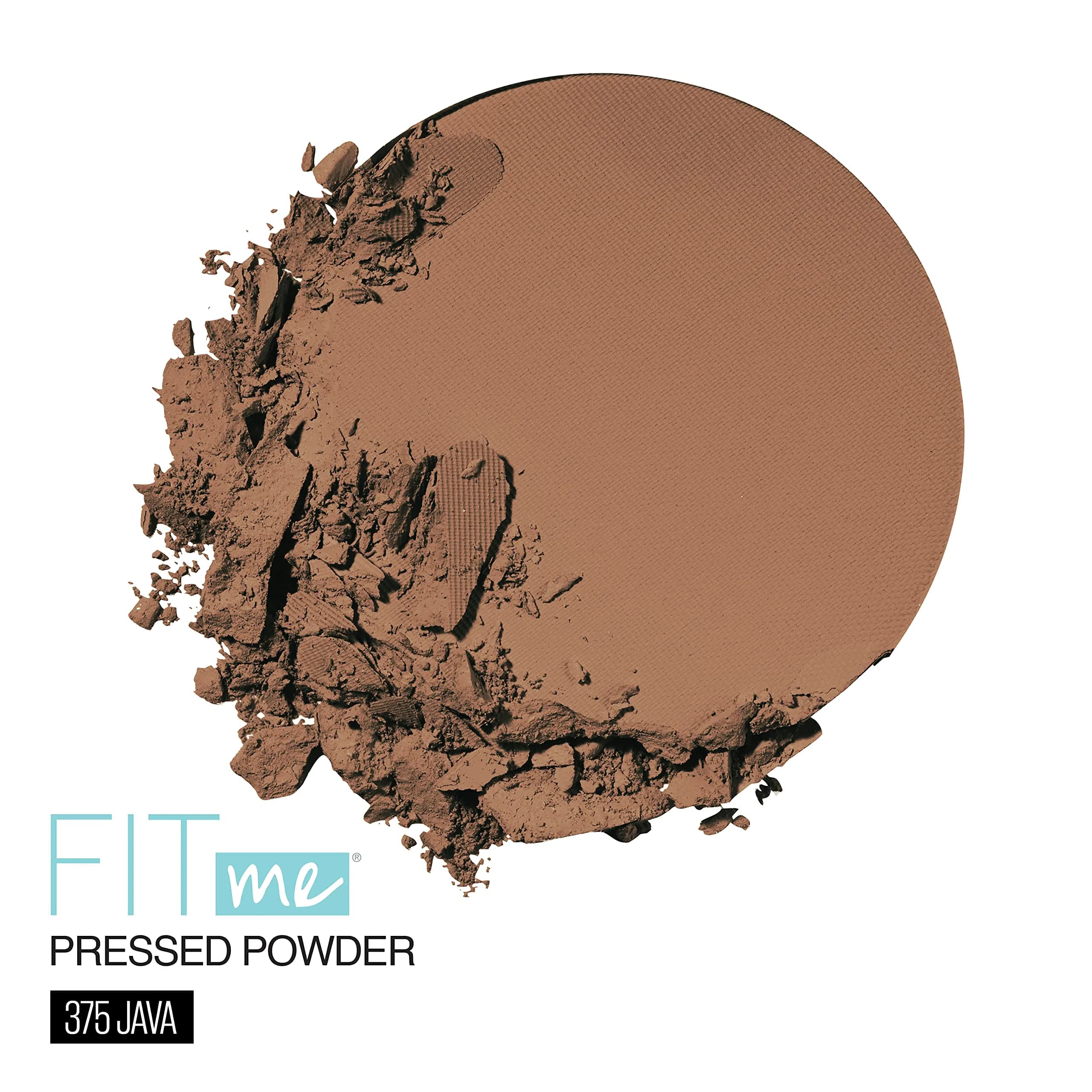 Maybelline Fit Me Matte + Poreless Pressed Powder, 375 Java (0.29 Oz) - Controls Shine for Oily Skin - view 3