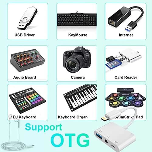 MTAKYA 3-in-1 Lightning USB Auxiliary Adapter with 3.5mm Jack & Charging Port | MFi Certified thumbnail 6