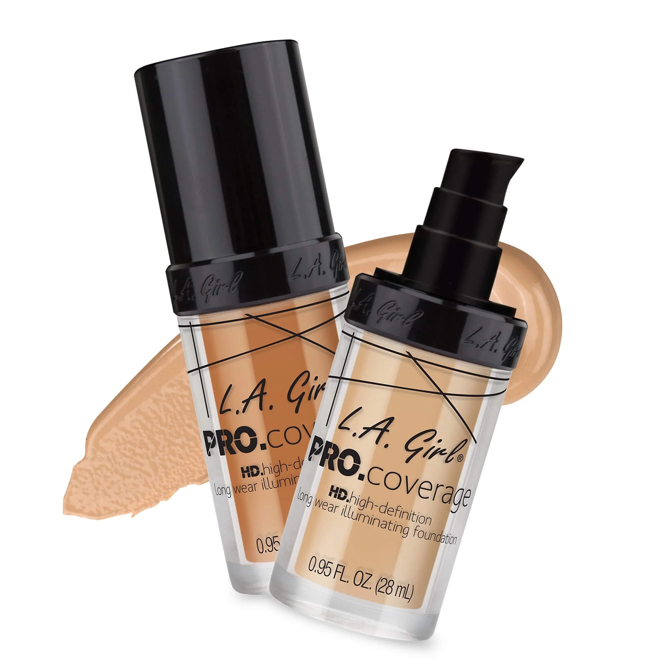 L.A. Girl Pro Coverage Illuminating Foundation Bronze GLM651 (Pack of 2) - Dewy, Radiant - view 2