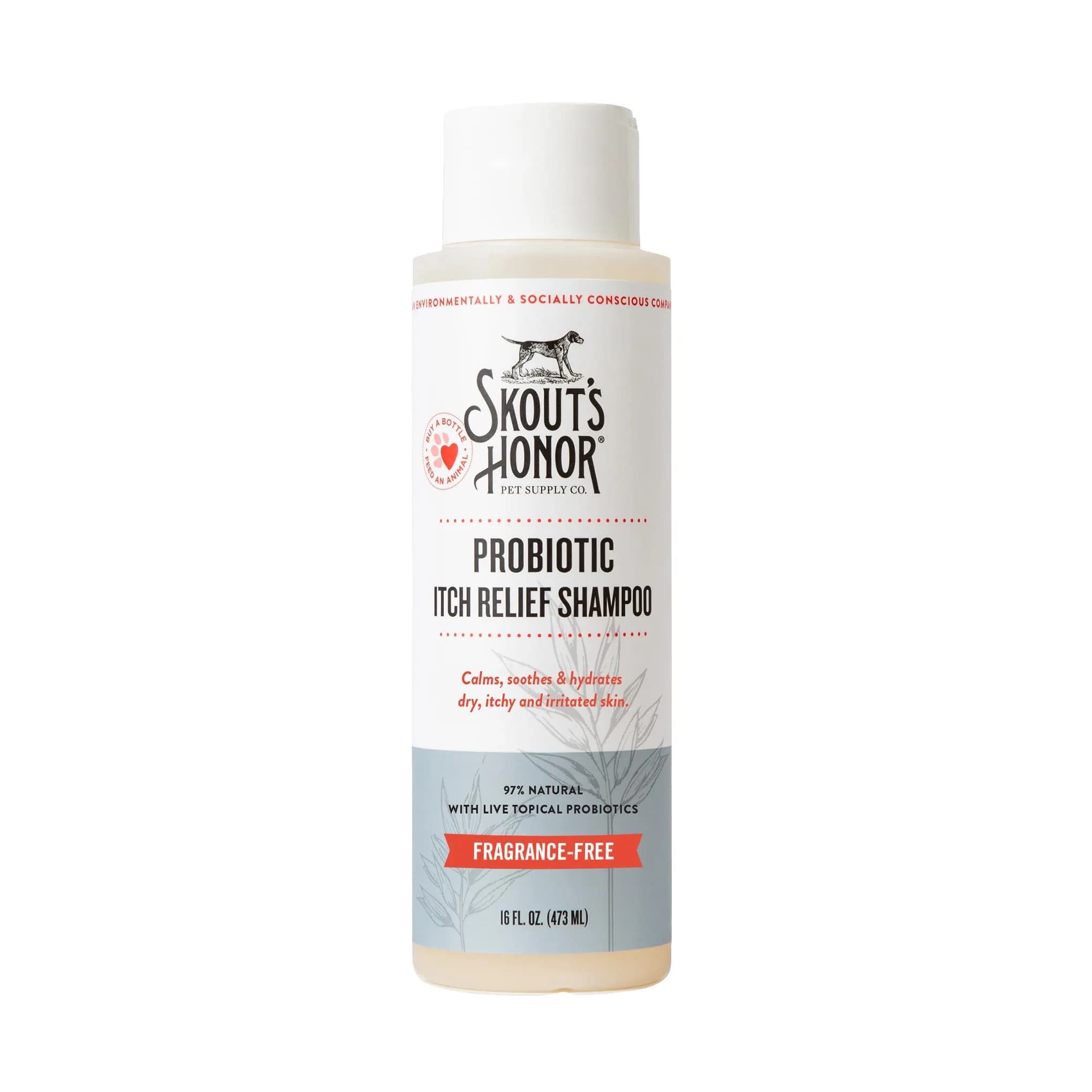 SKOUT'S HONOR Probiotic Itch Relief Shampoo for Dogs, 16 oz, 2-Pack | Supports Healthy Skin Microbiome & Fast Relief — Itch Relief Shampoo