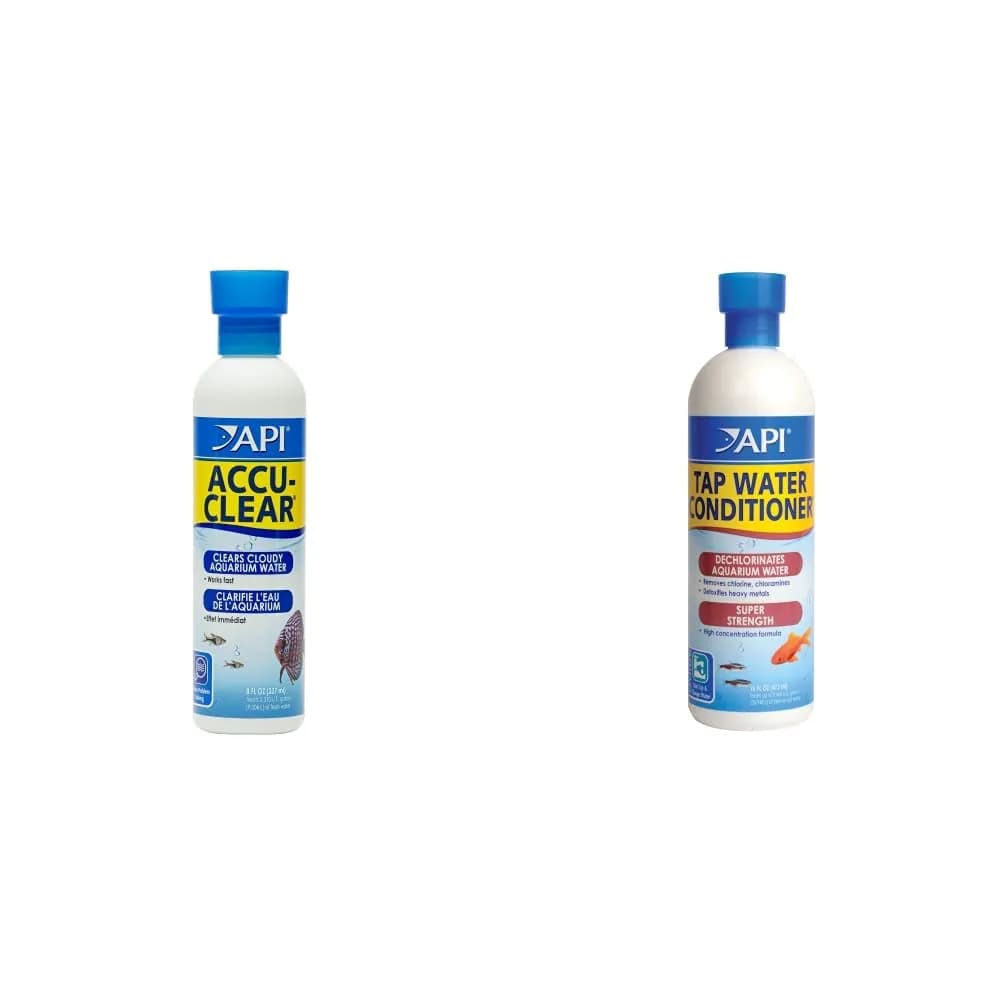 API Accu-Clear Freshwater Aquarium Water Clarifier & Tap Water Conditioner 8oz + 16oz | Clears Cloudy Water & Makes Tap Water Safe for Fish - main product image