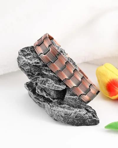 Feraco Pure Copper Magnetic Bracelet for Men | 23cm (9.06 inches) thumbnail 6