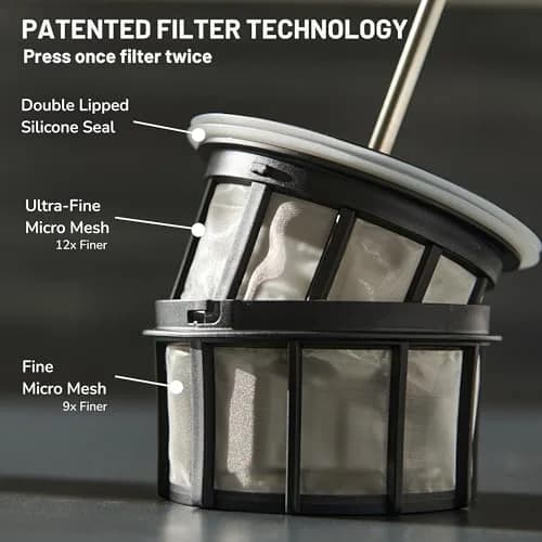 ESPRO P0 Ultralight French Press Coffee Maker for Travel | Vacuum Insulated Stainless Steel, 16 oz, Light Pink thumbnail 5