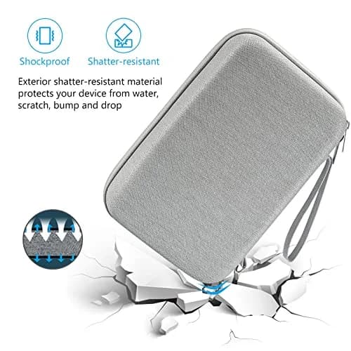 ProCase Hard Travel Electronic Organizer Case for MacBook Power Adapter Chargers Cables Power Bank Apple Magic Mouse Apple Pencil USB Flash Disk SD Card Small Portable Accessories Bag -Grey, L | Tech Gear Storage Solution thumbnail 4