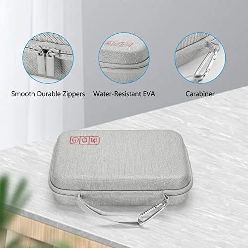 ProCase Hard Travel Electronic Organizer Case for MacBook Power Adapter Chargers Cables Power Bank Apple Magic Mouse Apple Pencil USB Flash Disk SD Card Small Portable Accessories Bag -Grey, L | Tech Gear Storage Solution thumbnail 8