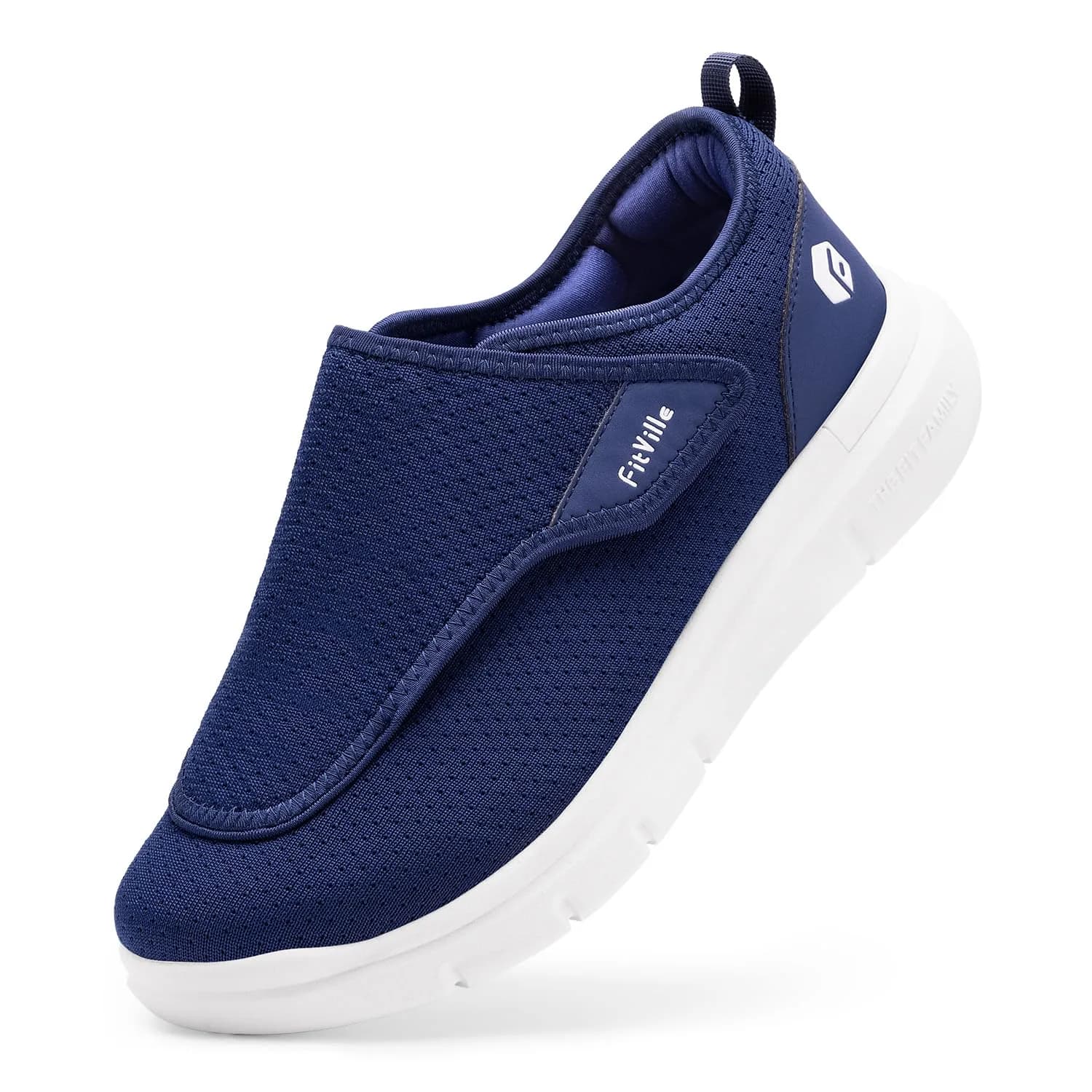 FitVille Diabetic Shoes for Men Extra Wide Slip-on Shoes for Swollen Feet | Support & Comfort for Elderly (120 chars) - main product image