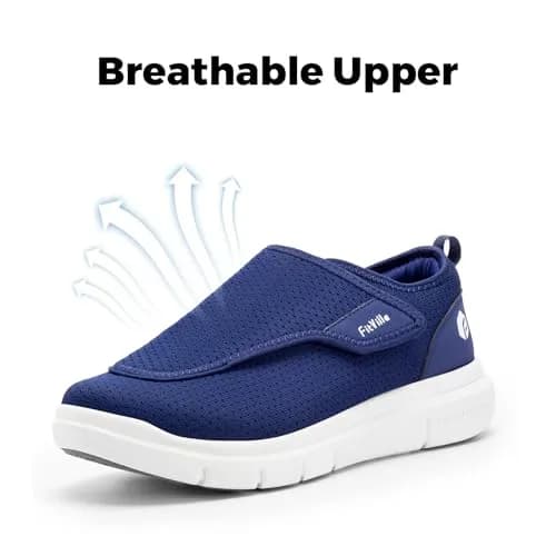 FitVille Diabetic Shoes for Men Extra Wide Slip-on Shoes for Swollen Feet | Support & Comfort for Elderly (120 chars) thumbnail 6