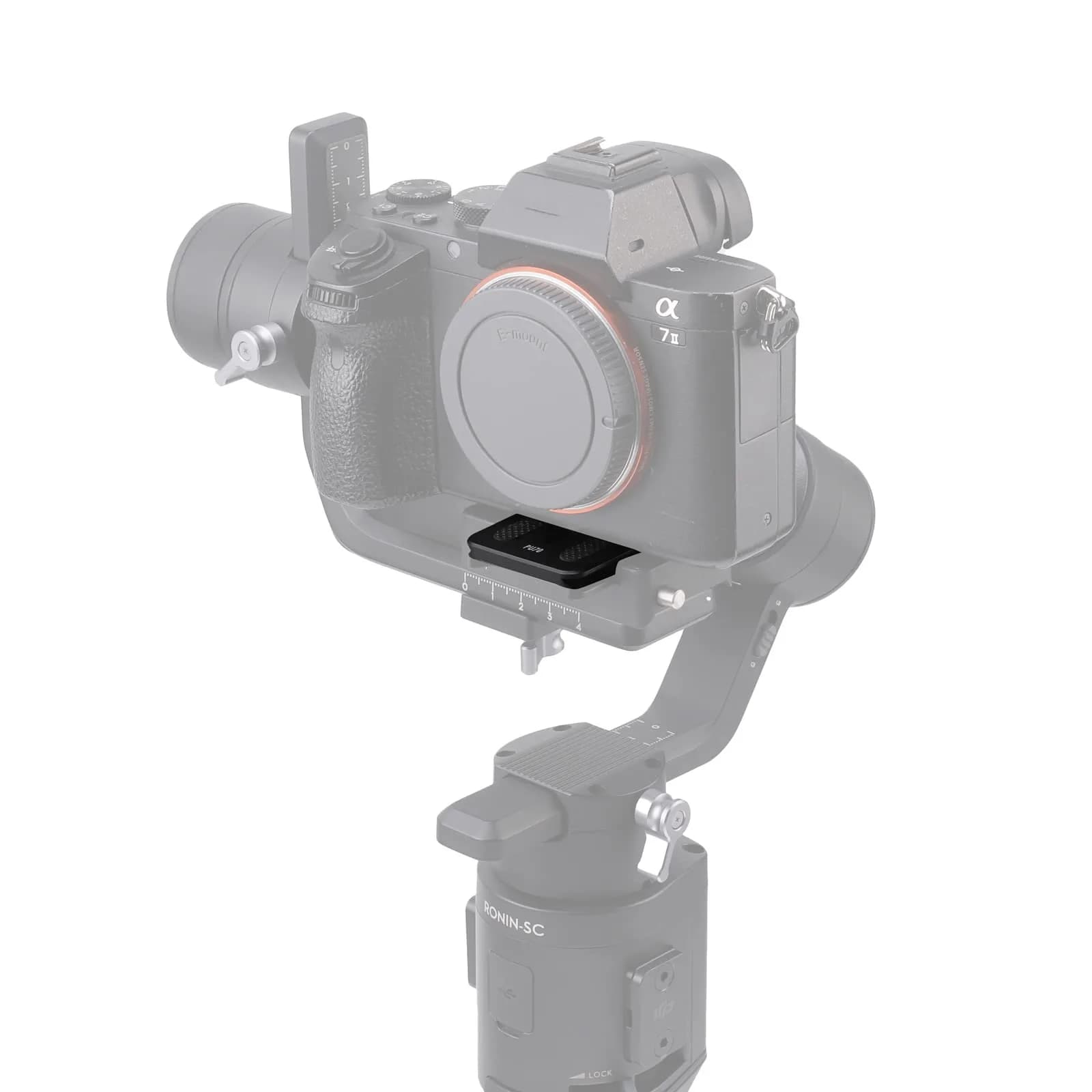 FocusFoto PU70 Quick Release Plate 70mm for DJI Ronin SC Gimbal Stabilizer Camera Arca-Swiss Standard Tripod Ballhead - view 7